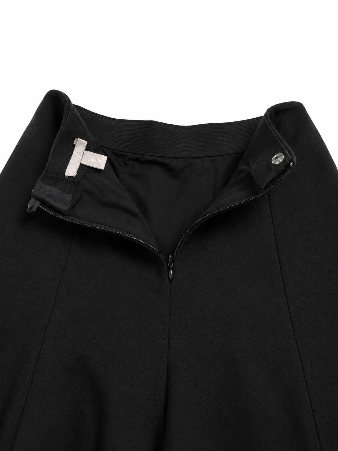 Jupe patineuse noire taille haute