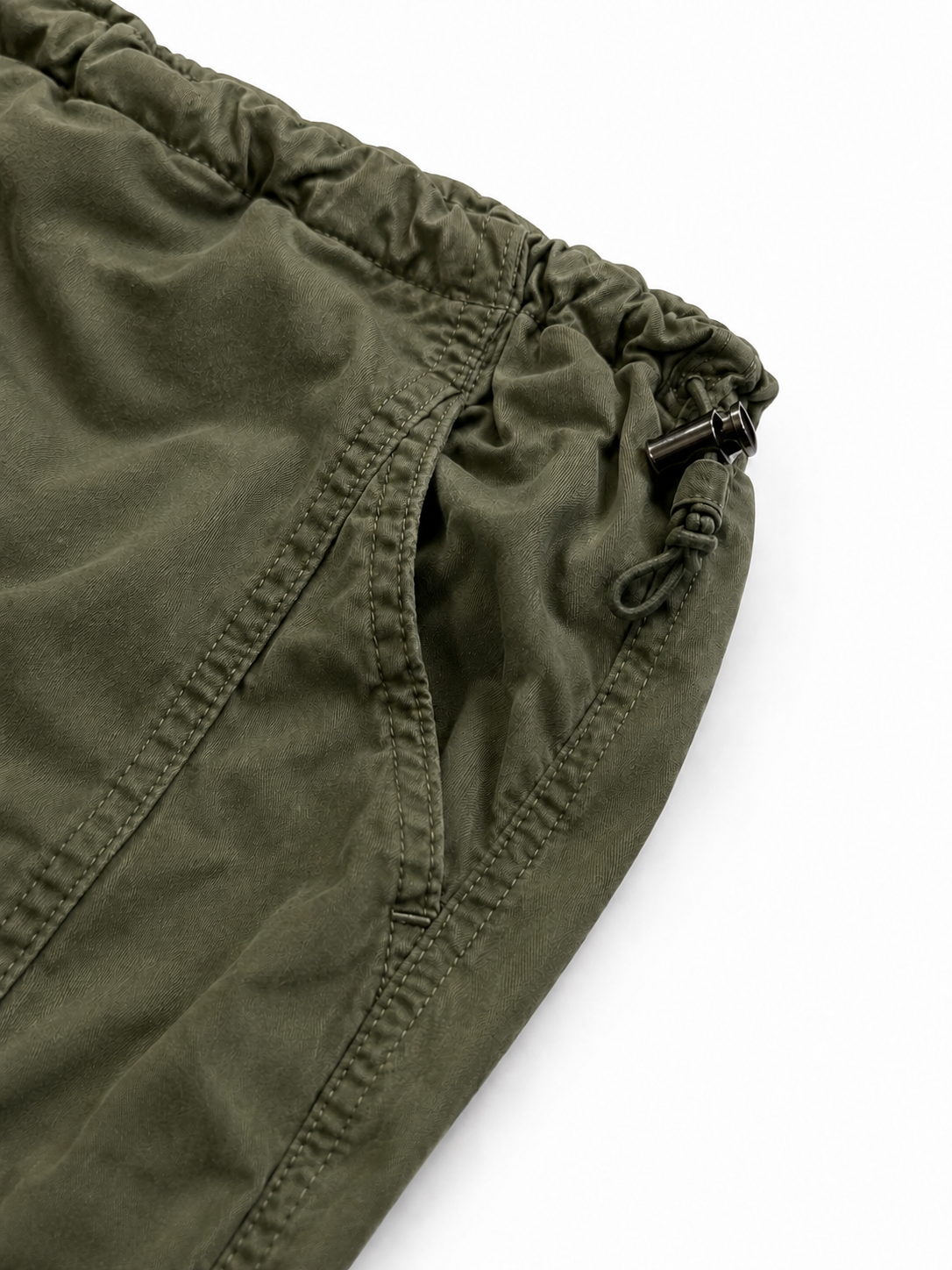 Jupe cargo longue kaki ajustable