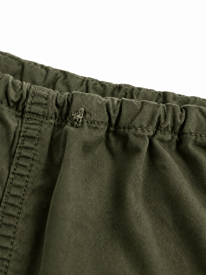 Jupe cargo longue kaki ajustable