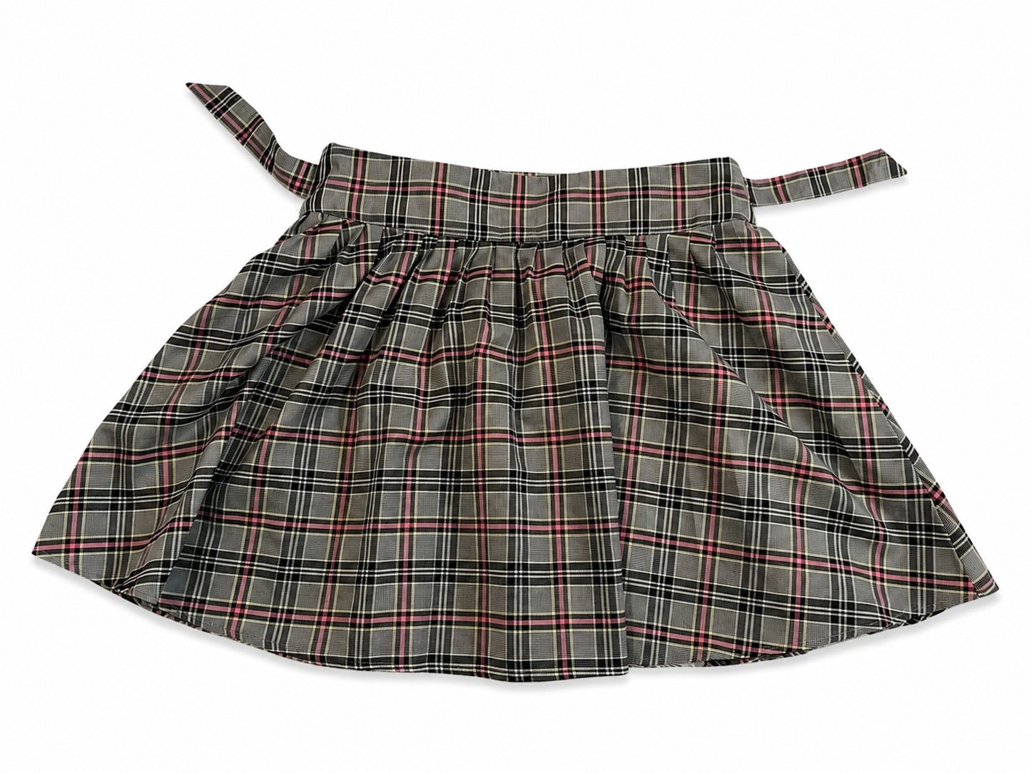 Jupe courte à carreaux plissée style preppy