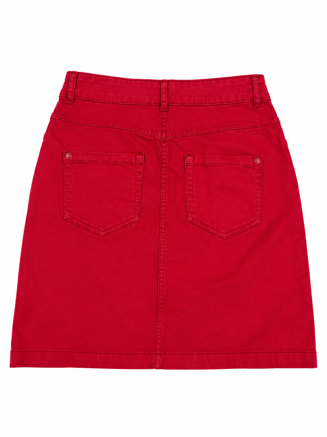 Jupe en jean rouge camaieu avec étiquette