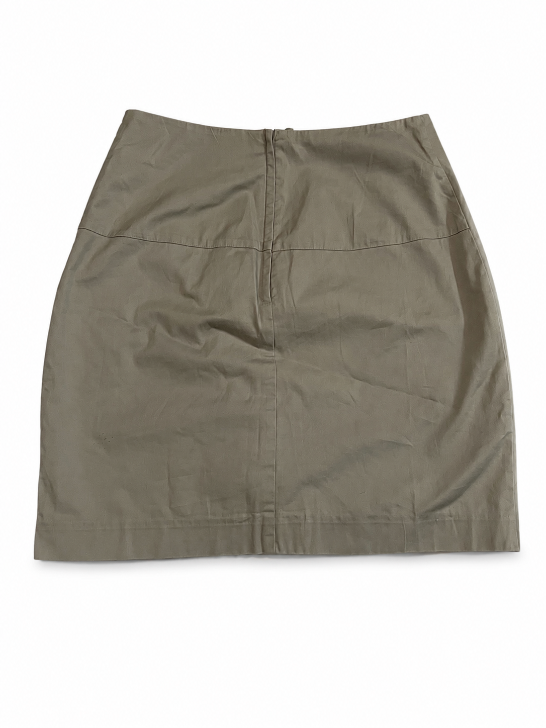 Jupe courte beige/taupe doublée