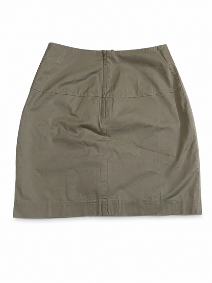 Jupe courte beige/taupe doublée